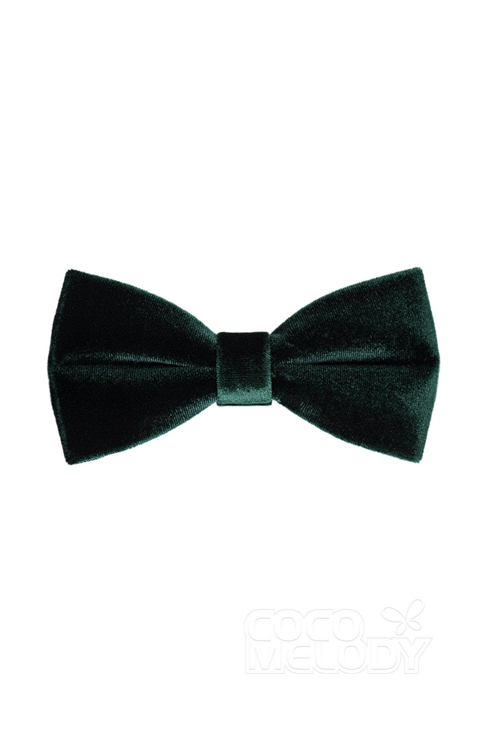 Elegant Men's Velvet Bow Tie CL0106 - Premium Satin Finish for Weddings, Prom & Formal Events - Adjustable Neckband for Comfortable Fit