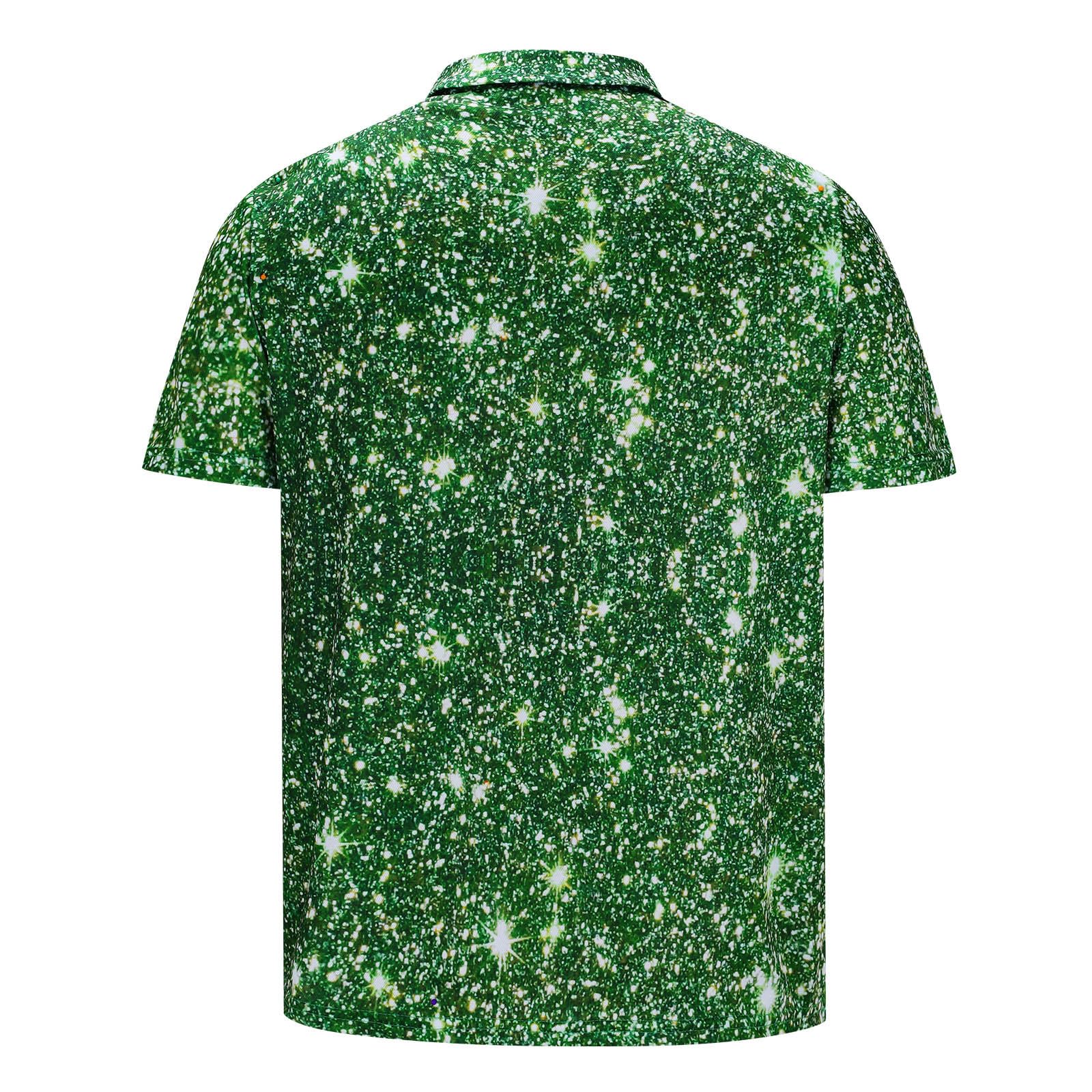 Men's Printed Polo Shirts - Short Sleeve Casual & Golf Shirts - Breathable Summer Tops for Work & Outdoor Activities 2024