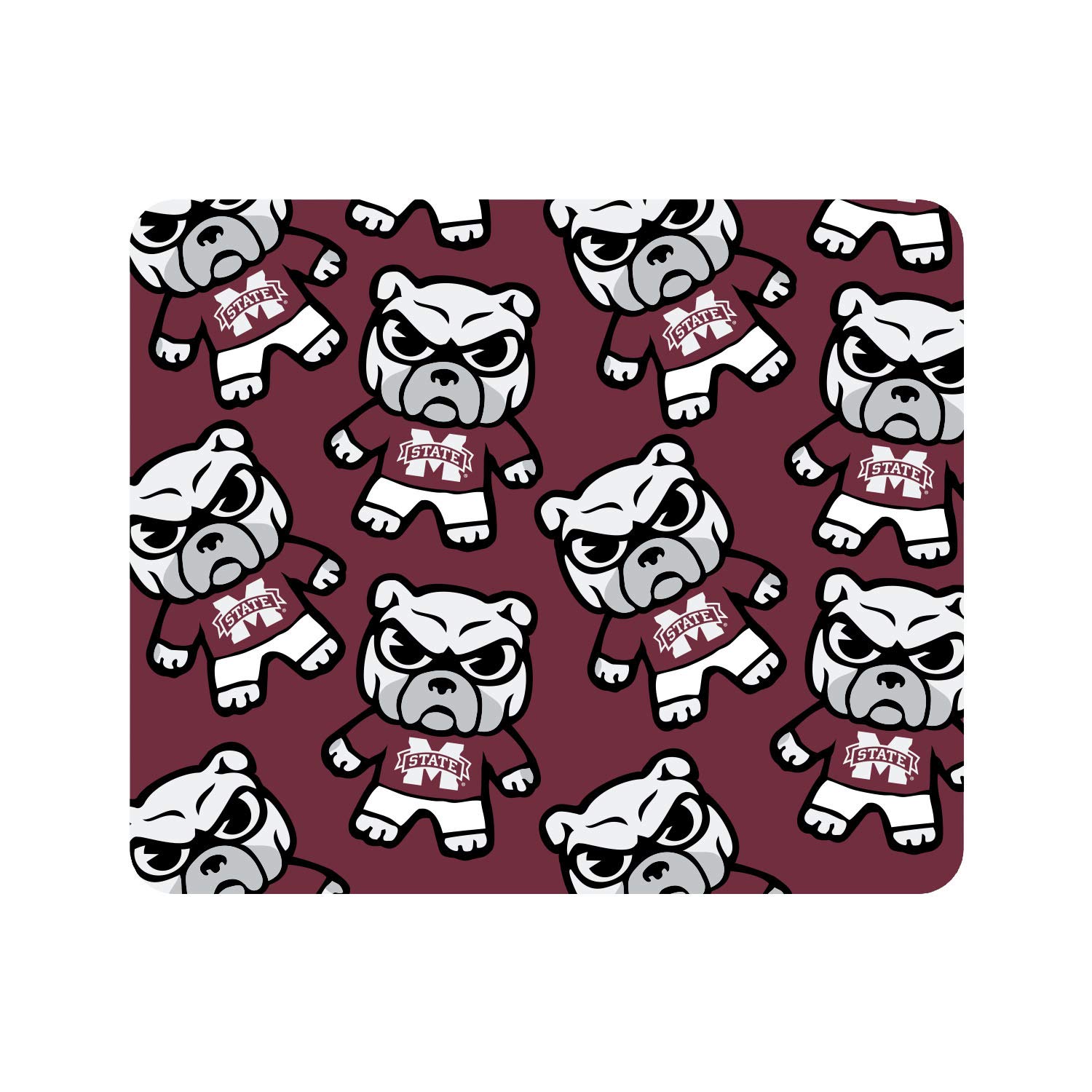 Mississippi State University Fabric Mouse Pad - Standard Size, Non-Slip Desk Accessory for Gaming & Office Use - Tokyodachi Mascot Design - Perfect for Work, School & PC Gaming Setup