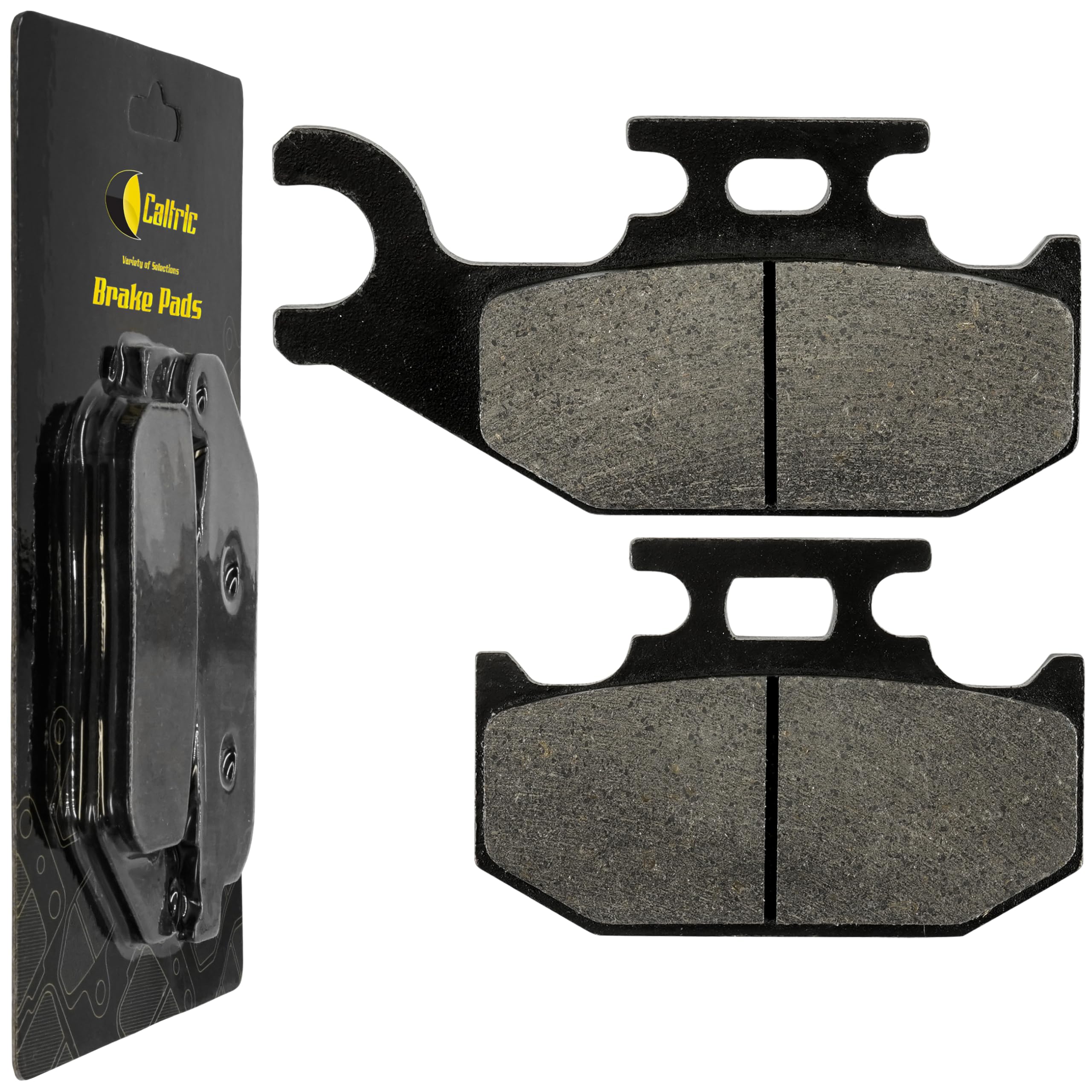 High-Performance Caltric Rear Brake Pads for Yamaha Raptor 700R YFM7R YFM-7R (2011-2012) - Perfect for Off-Roading, Trail Riding & Dirt Bike Adventures