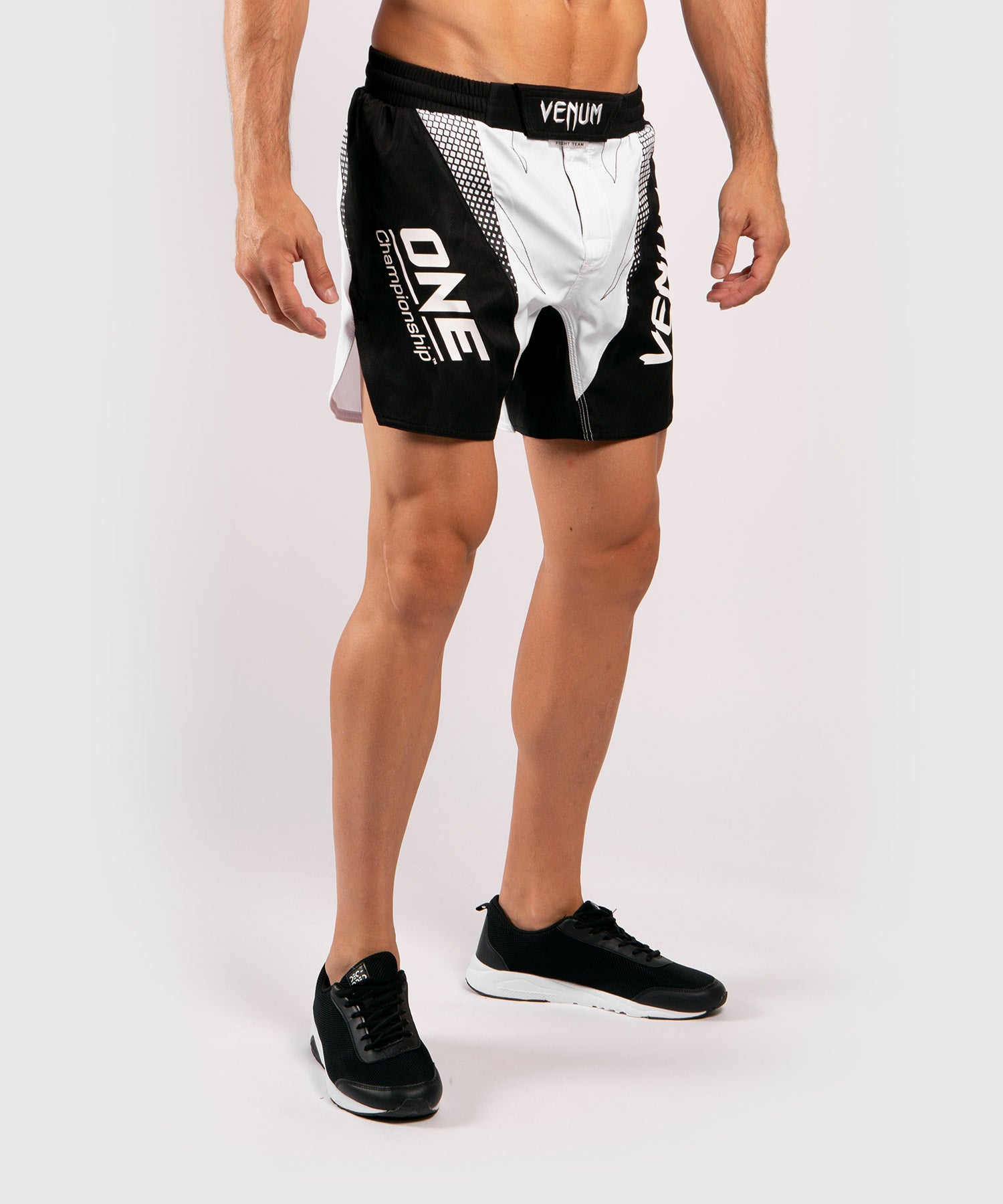 Venum x ONE FC MMA Fight Shorts - White & Black - Premium Training & Competition Gear for Fighters