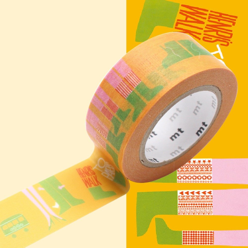 MT Artist Saul Bass Walk Washi Masking Tape - Decorative Japanese Paper Tape for Scrapbooking, Journaling & DIY Crafts