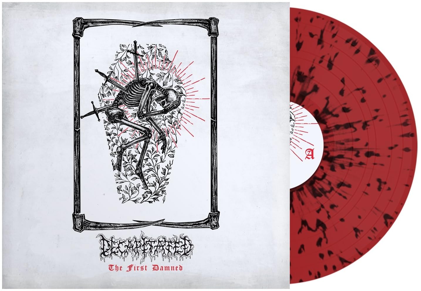 The First Damned Red & Black Splatter Vinyl Record - Limited Edition Collectible for Horror & Metal Fans - Perfect for Halloween Parties & Music Collections