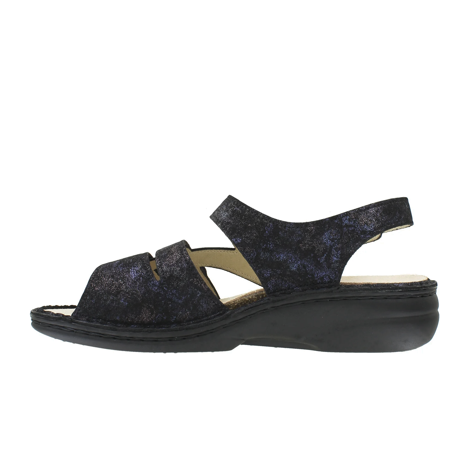 Finn Comfort Gomera S Backstrap Sandal for Women - Multi Breeze | Comfortable Leather Sandals with Arch Support | Perfect for Walking, Travel & Summer Outfits