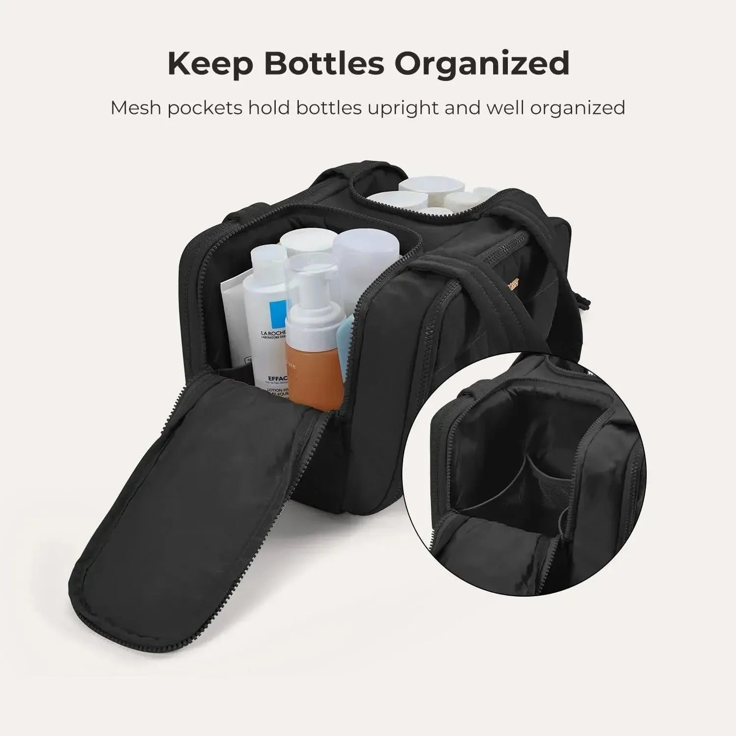 Premium Hanging Toiletry Bag for Travel - Waterproof Cosmetic Organizer with Multiple Pockets - Perfect for Camping, Gym, and Business Trips