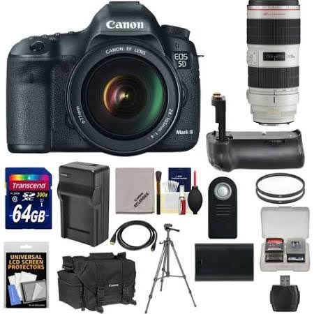 Canon EOS 5D Mark IV 30.4MP Full Frame DSLR Camera with EF 24-105mm f/4L IS II USM & 70-200mm f/2.8L IS II USM Lenses - Professional Photography, Wedding, Sports & Wildlife Shooting