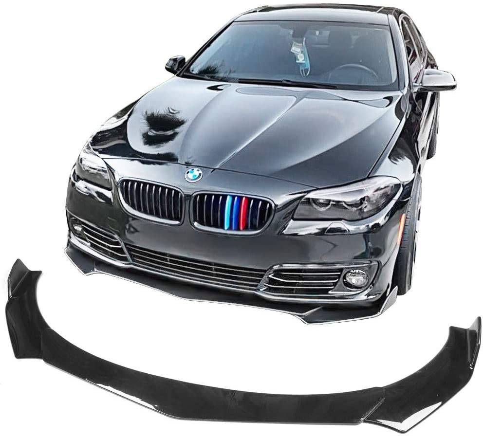 Universal 3PC Adjustable Front Bumper Lip Spoiler for Most Vehicles - V2 Style | Enhances Aerodynamics & Sporty Look for Sedans, Coupes, and Hatchbacks