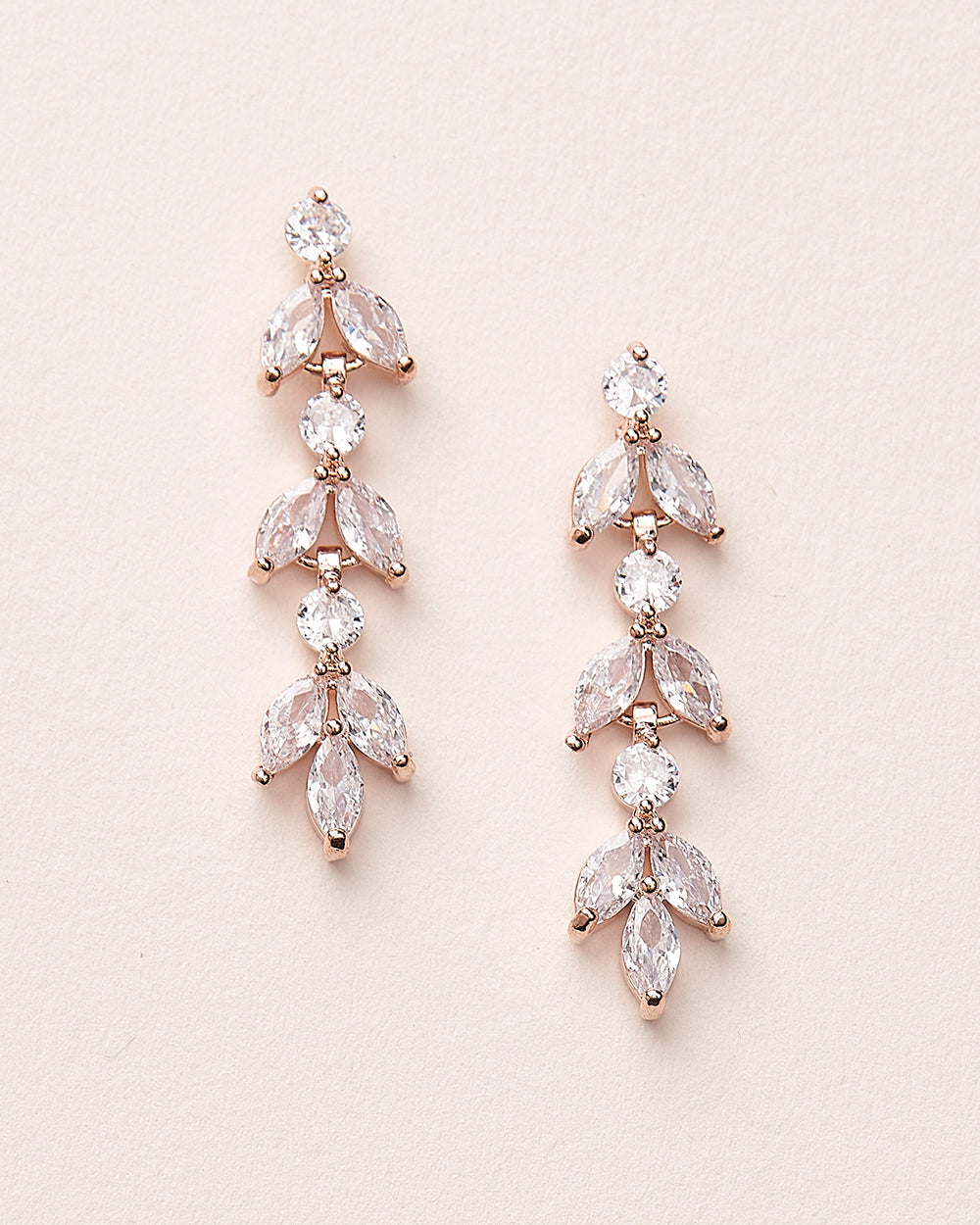 Elegant Sydney Floral CZ Earrings for Women - Sparkling Cubic Zirconia Flower Dangle Earrings | Perfect for Weddings, Parties & Special Occasions