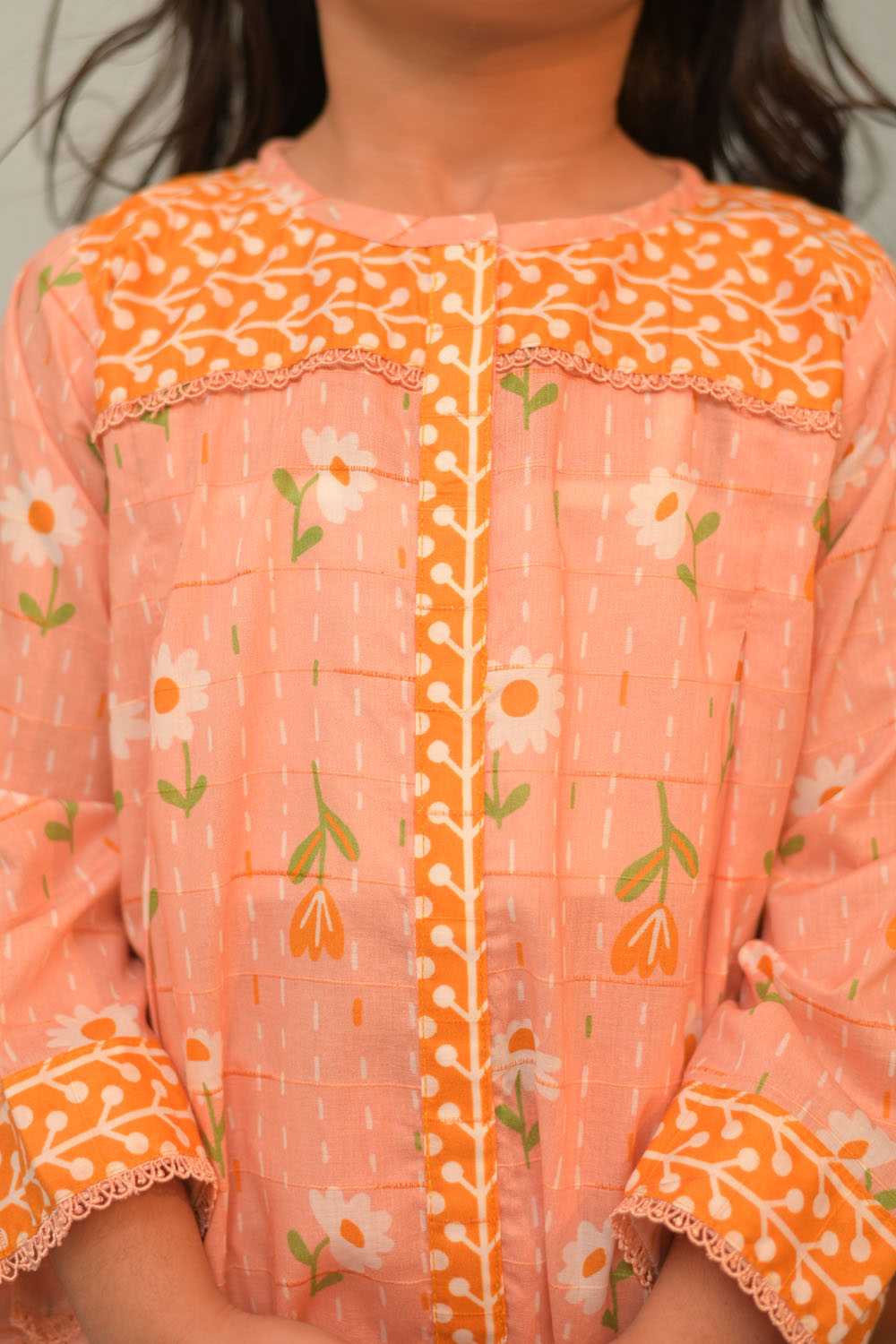 Premium Cotton Dobby Self Peach Stitched Suit for Women - Elegant Office Wear & Special Occasion Outfit