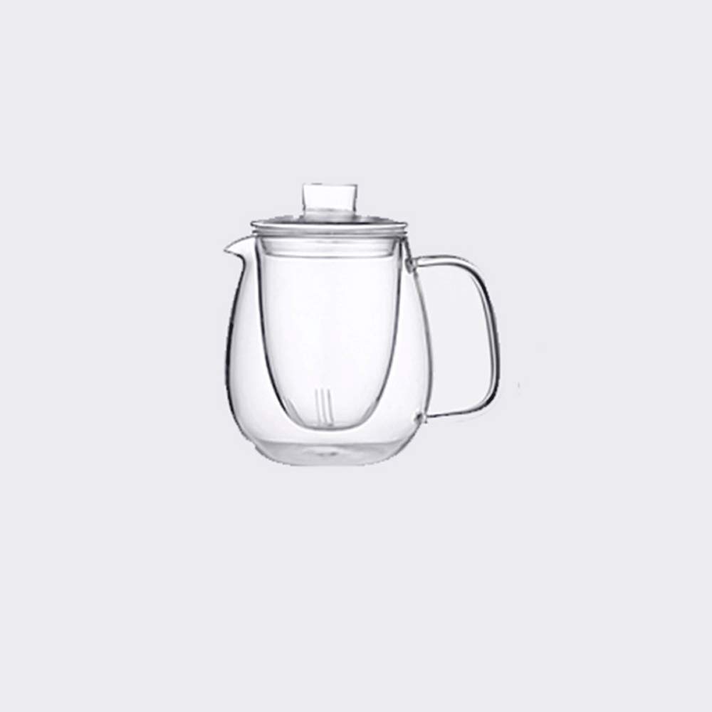 Premium Glass Tea Pot with Removable Infuser - Perfect for Loose Leaf & Blooming Tea - Clear Borosilicate Teapot with Built-in Strainer - Ideal for Home, Office & Tea Ceremonies