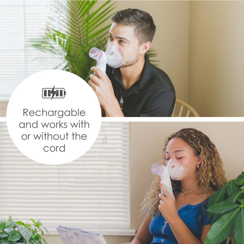 Crane Cordless Warm & Cool Mist Inhaler for Adults & Kids - Portable Humidifier for Home, Office, and Travel - Relieves Dry Air, Congestion & Allergies