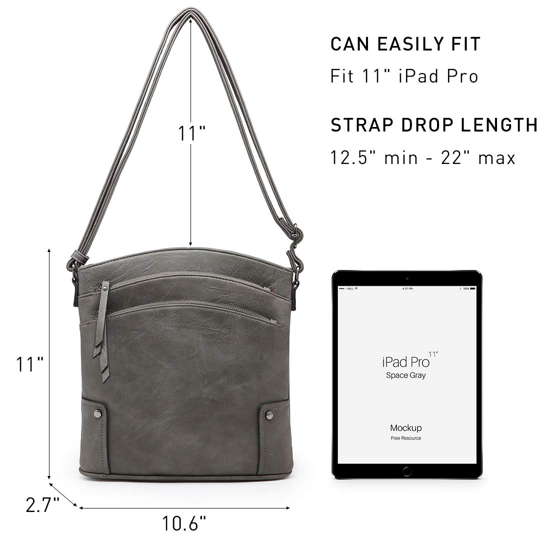 VONMAY Women's Crossbody Bag with Multiple Pockets - Stylish Shoulder Purse for Everyday Use, Travel & Shopping