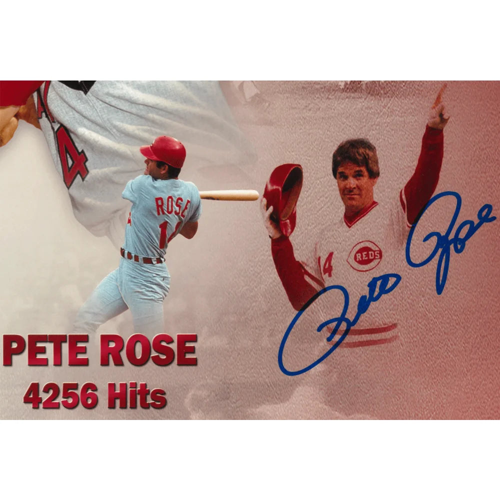 Nolan Ryan & Pete Rose Autographed 11x14 Baseball Photo - Framed with JSA COA - Cincinnati Reds & Texas Rangers Memorabilia - Perfect for Sports Collectors, Man Cave Decor, and Gift for Baseball Fans