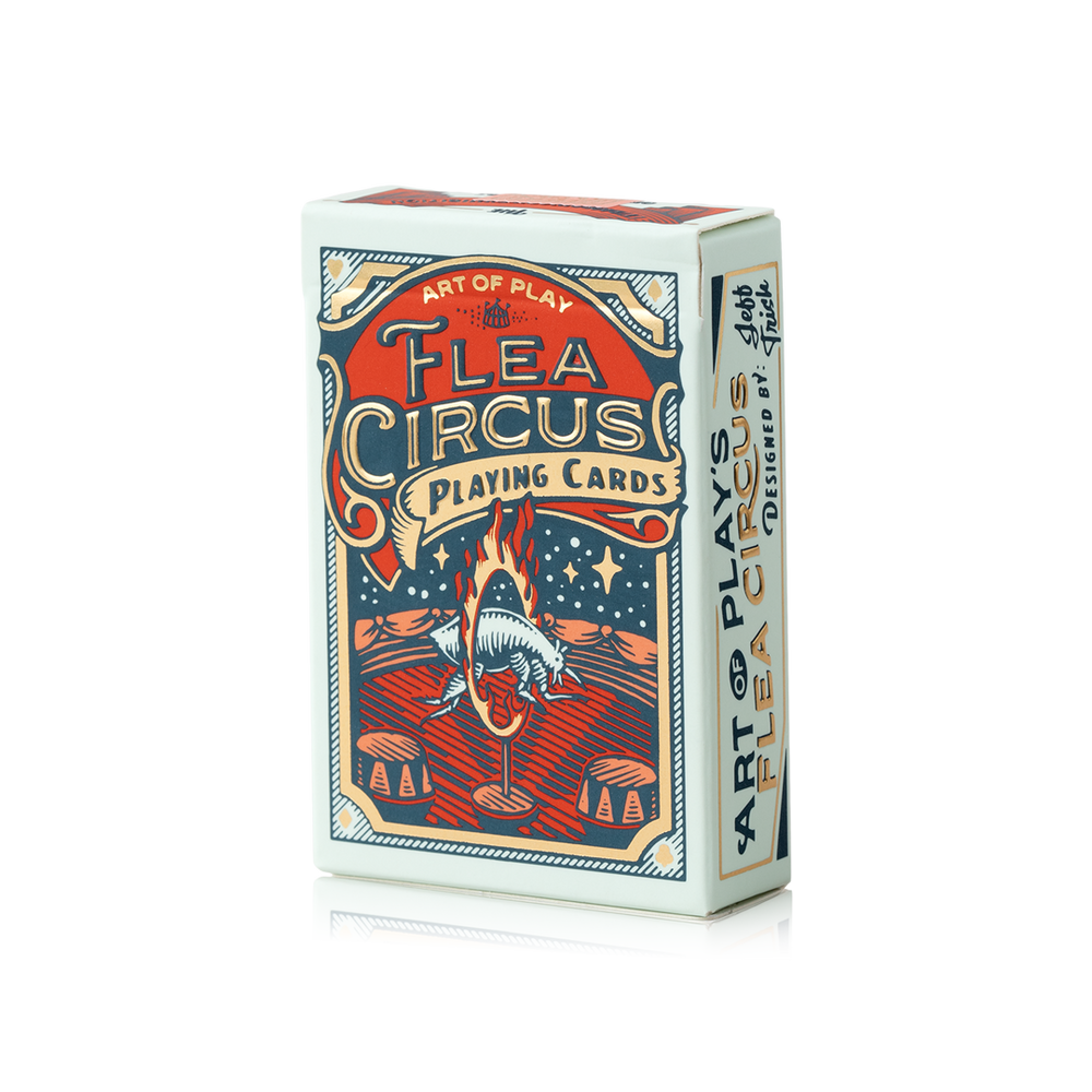 Flea Circus Playing Cards - Vintage Style Deck for Magic Tricks, Poker & Card Games - Perfect for Parties, Family Gatherings & Game Nights