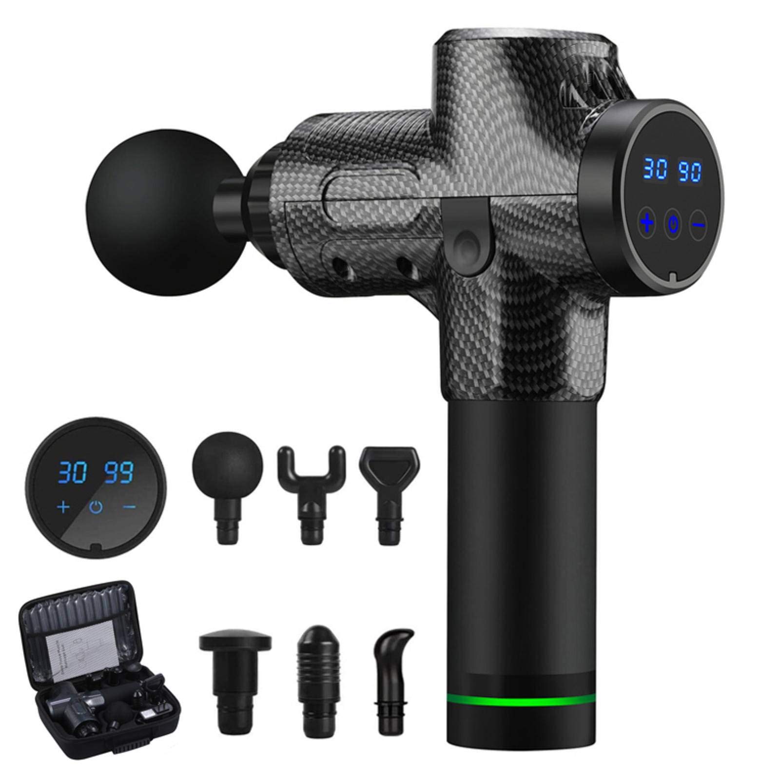 NC Handheld Massage Gun - 30 Speed Deep Tissue Percussion Massager for Pain Relief, Muscle Recovery & Relaxation | Portable Fascia Gun for Neck, Back & Body Massage | Perfect for Home Gym, Workout Recovery & Stress Relief