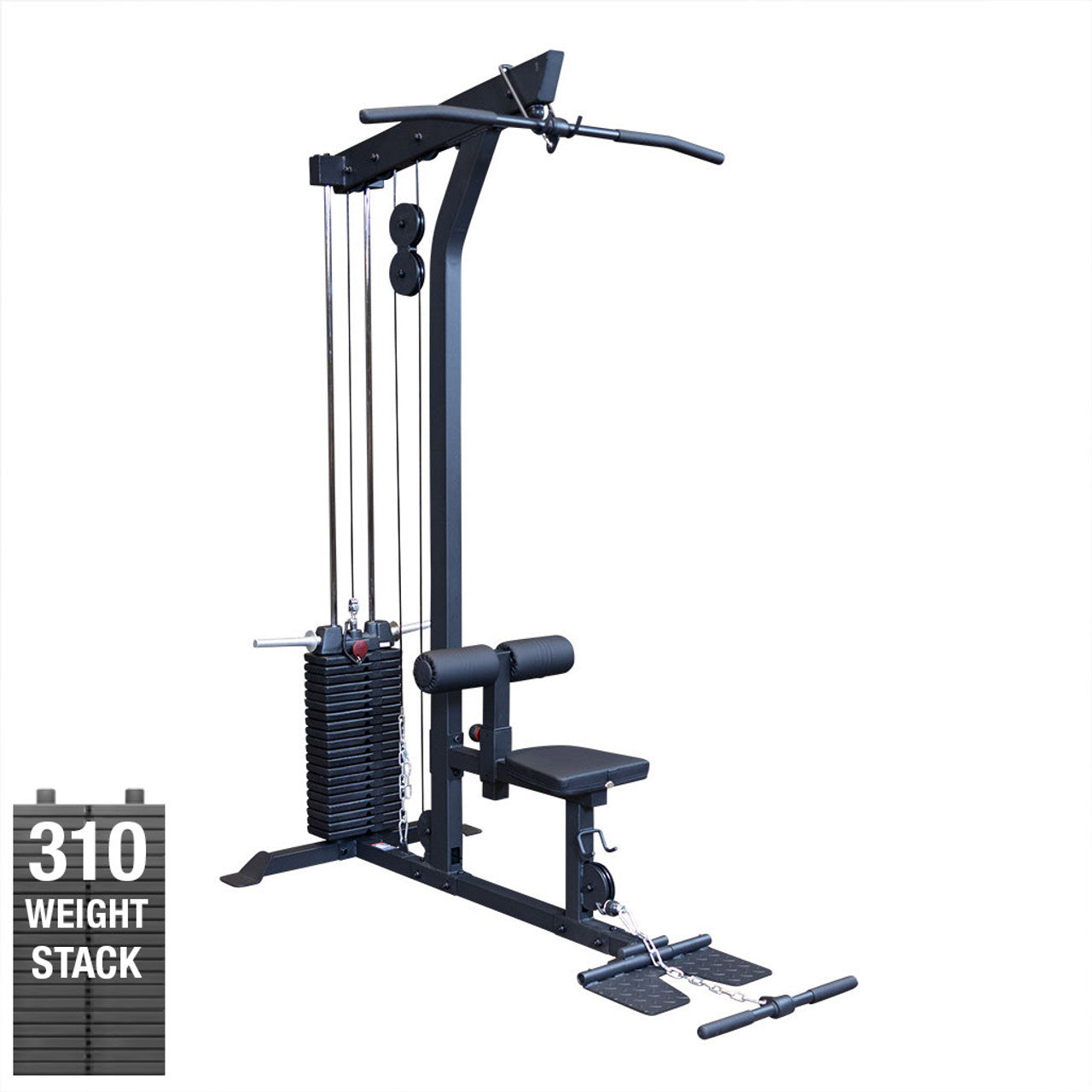 Body Solid Lat Pulldown Machine - Heavy Duty Home Gym Equipment for Strength Training & Back Workouts | Perfect for Home Gyms & Commercial Fitness Centers