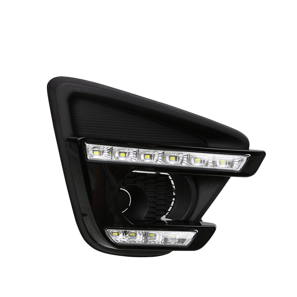 Bright White LED Daytime Running Lights (DRL) & Fog Light Covers for Mazda CX-5 (2013-2016 Models) - Enhance Visibility & Style for Safe Day/Night Driving