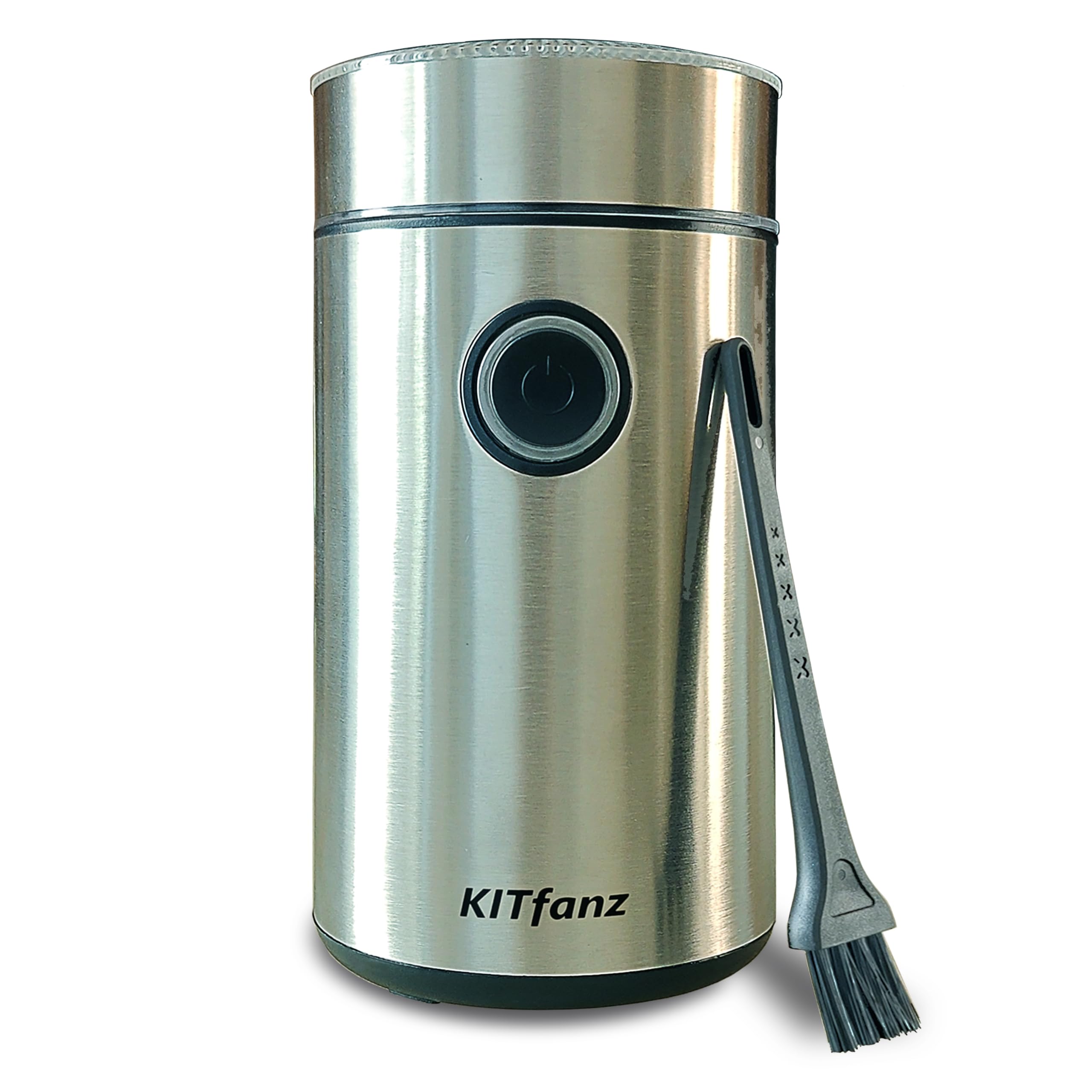 Stainless Steel Electric Coffee Grinder for Espresso, Spice & Nuts - One-Touch Operation
