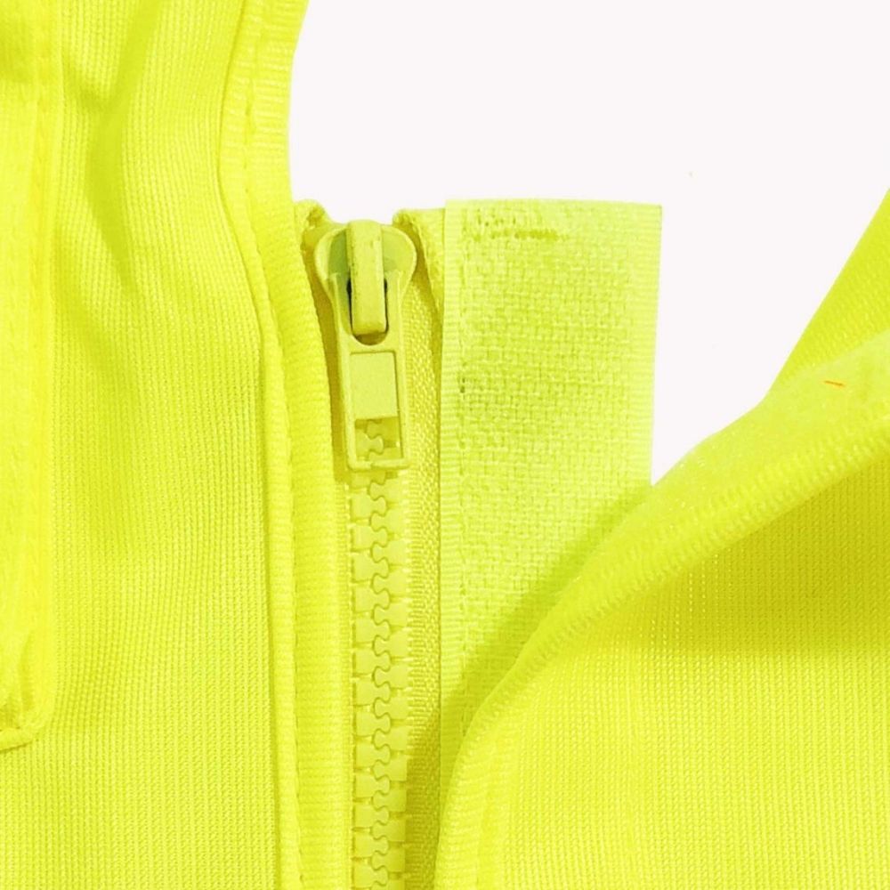 Terra Hi-Vis 5-Point Tear-Away Safety Vest with Zipper - High Visibility Yellow (116585YL) for Construction, Road Work & Emergency Responders