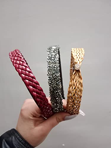 MaronBraided,BrownJute&MetallicGunmetal