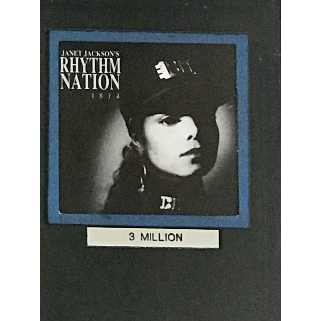 Janet Jackson Rhythm Nation 3x Multi Platinum LP Award - RIAA Certified Music Record for Collectors & Fans - Perfect for Display in Home, Office or Music Studio