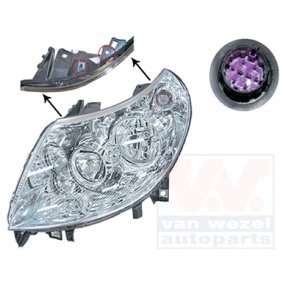 Right Front Headlight Compatible with 2011-2014 [Car Make Model] - Durable Replacement for Night Driving & Enhanced Visibility