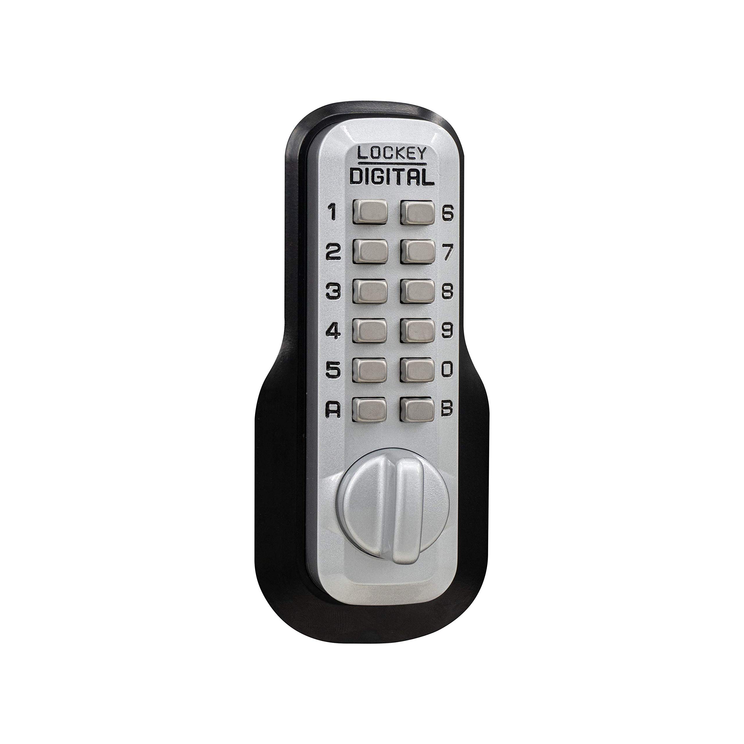 Lockey M210SCEZ Keyless Entry Deadbolt - Single Combination Mechanical Lock with EZ Plates for Home, Office & Apartment Security (Easy Installation)