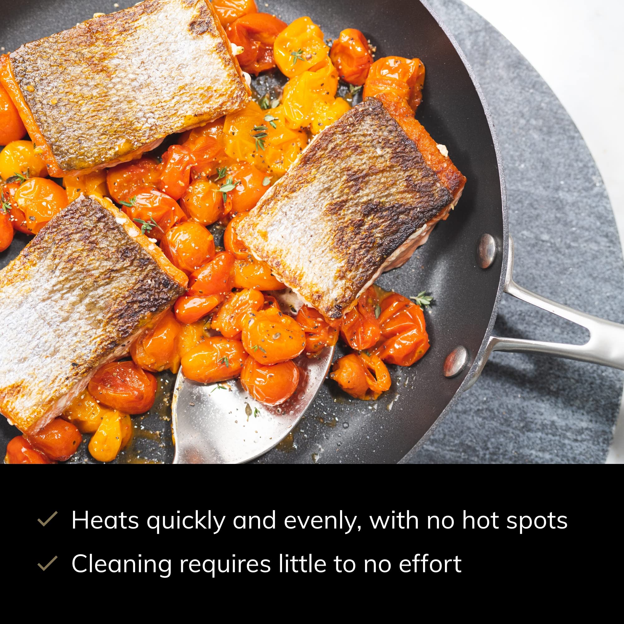 SCANPAN Pro IQ 8-Inch Nonstick Frying Pan - Premium Danish Cookware - Oven, Dishwasher & Metal Utensil Safe - Perfect for Sautéing, Frying & Baking - Handcrafted in Denmark for Home Chefs & Professional Kitchens