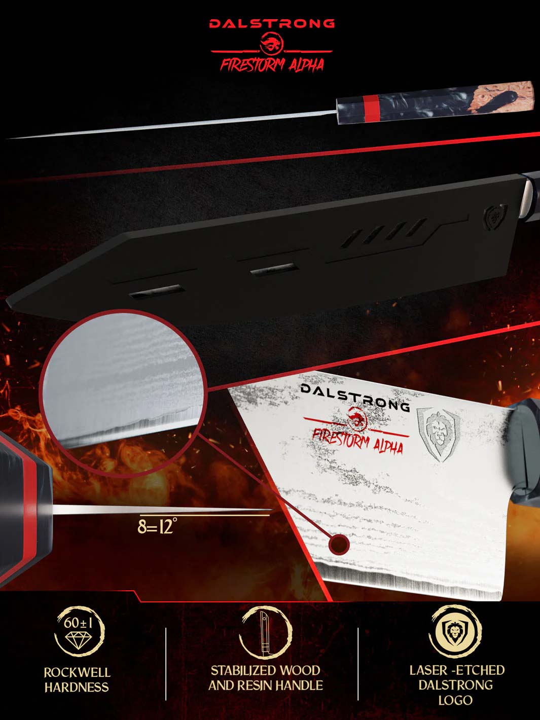 Dalstrong Firestorm Alpha Series 9.5