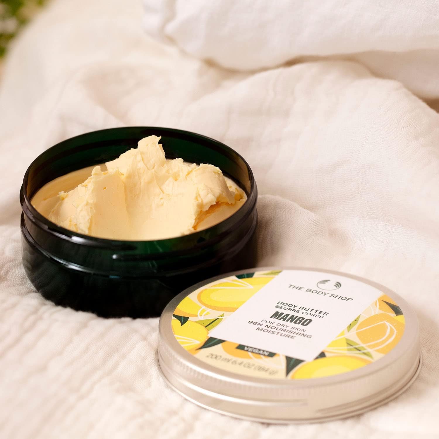 The Body Shop Mango Body Butter 6.75 oz - Ultra Hydrating & Nourishing Moisturizer for Dry Skin - Perfect for Daily Use & After Shower Care
