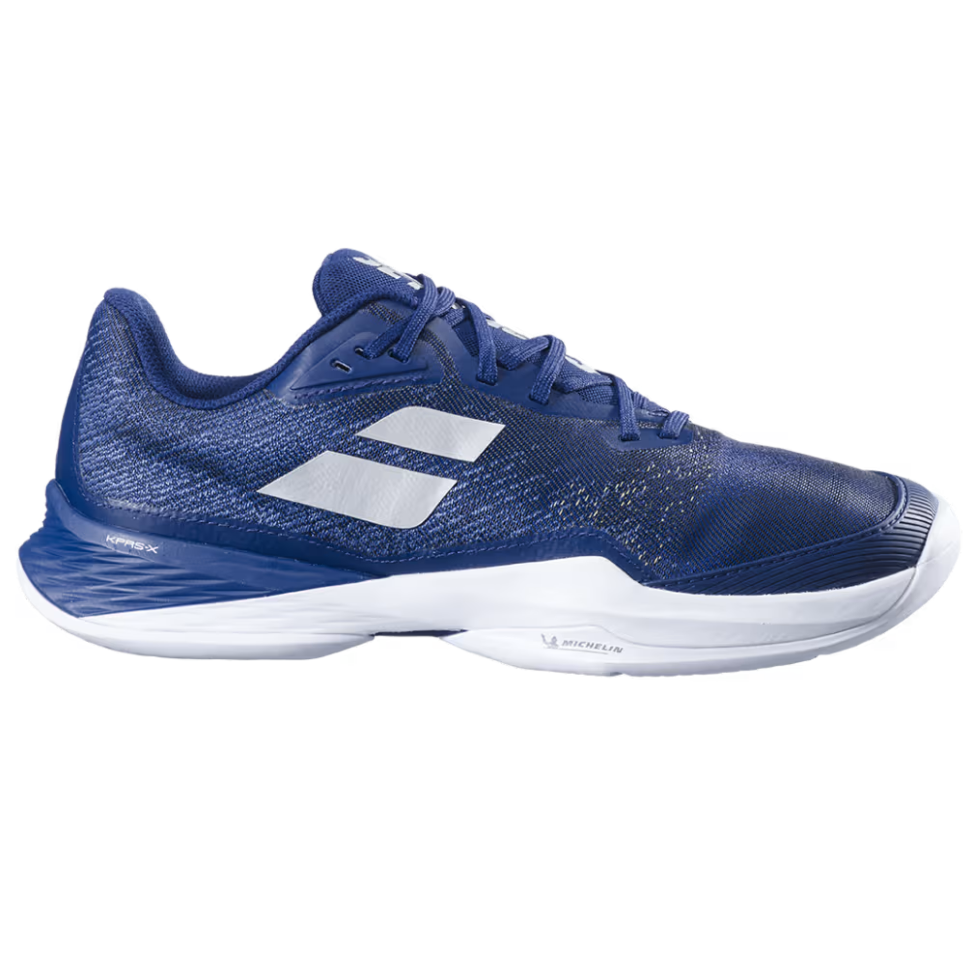Babolat Jet Mach 3 All Court Men's Tennis Shoes - Dark Blue/Silver - Lightweight & Durable for Hard Court & Clay Court Play