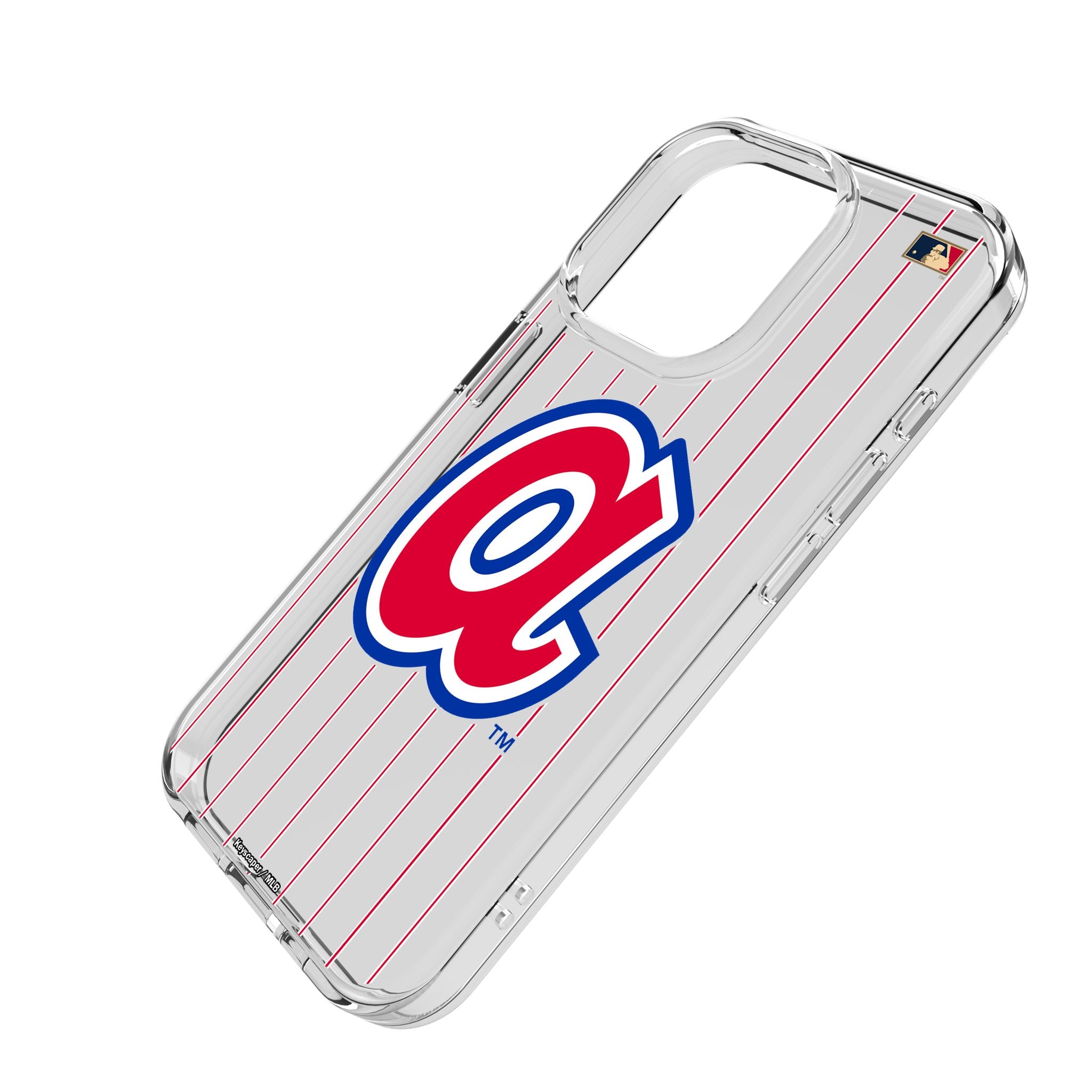 Atlanta Braves 1972-1980 Cooperstown Collection Pinstripe Clear iPhone Case - Compatible with Apple iPhone Models - Perfect for Baseball Fans & Game Days