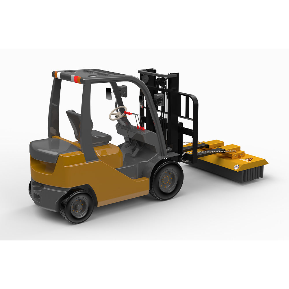 Heavy-Duty Forklift Broom Brush for Industrial Cleaning - Durable Sweeper for Warehouse, Factory & Garage Floor Maintenance