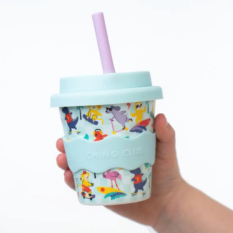 Surf N Skate Babychino Cup 120ml - Insulated Baby Coffee Cup for Toddlers - Perfect for Beach, Park & Outdoor Adventures