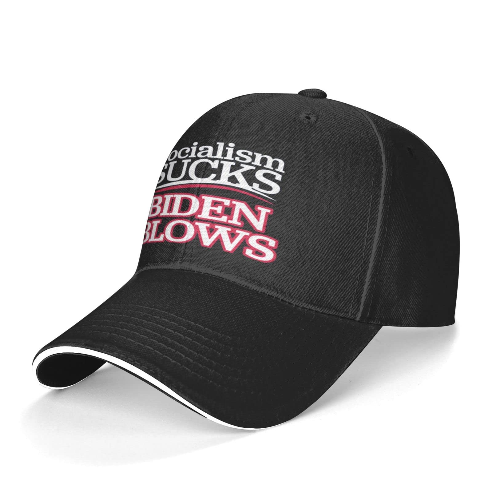 Socialism Sucks Biden Blows Unisex Baseball Cap - Adjustable Cotton Hat for Fishing, Outdoor Sports & Sun Protection - Perfect for Beach, Hiking and Casual Wear