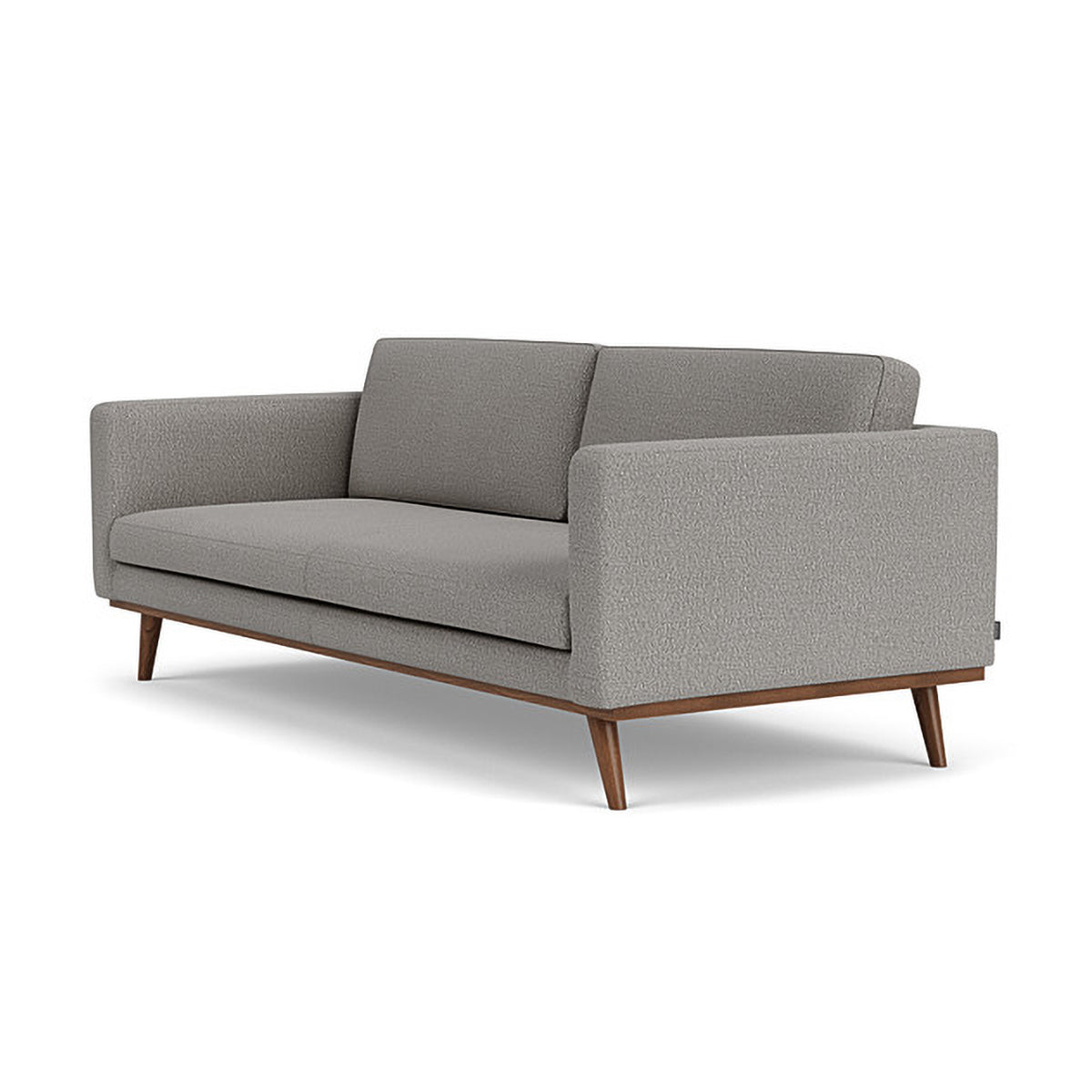 Johan Boucle 3 Seater Sofa - Modern Upholstered Fabric Couch for Living Room, Lounge & Apartment - Comfortable Mid-Century Style Sectional Sofa with Soft Boucle Fabric