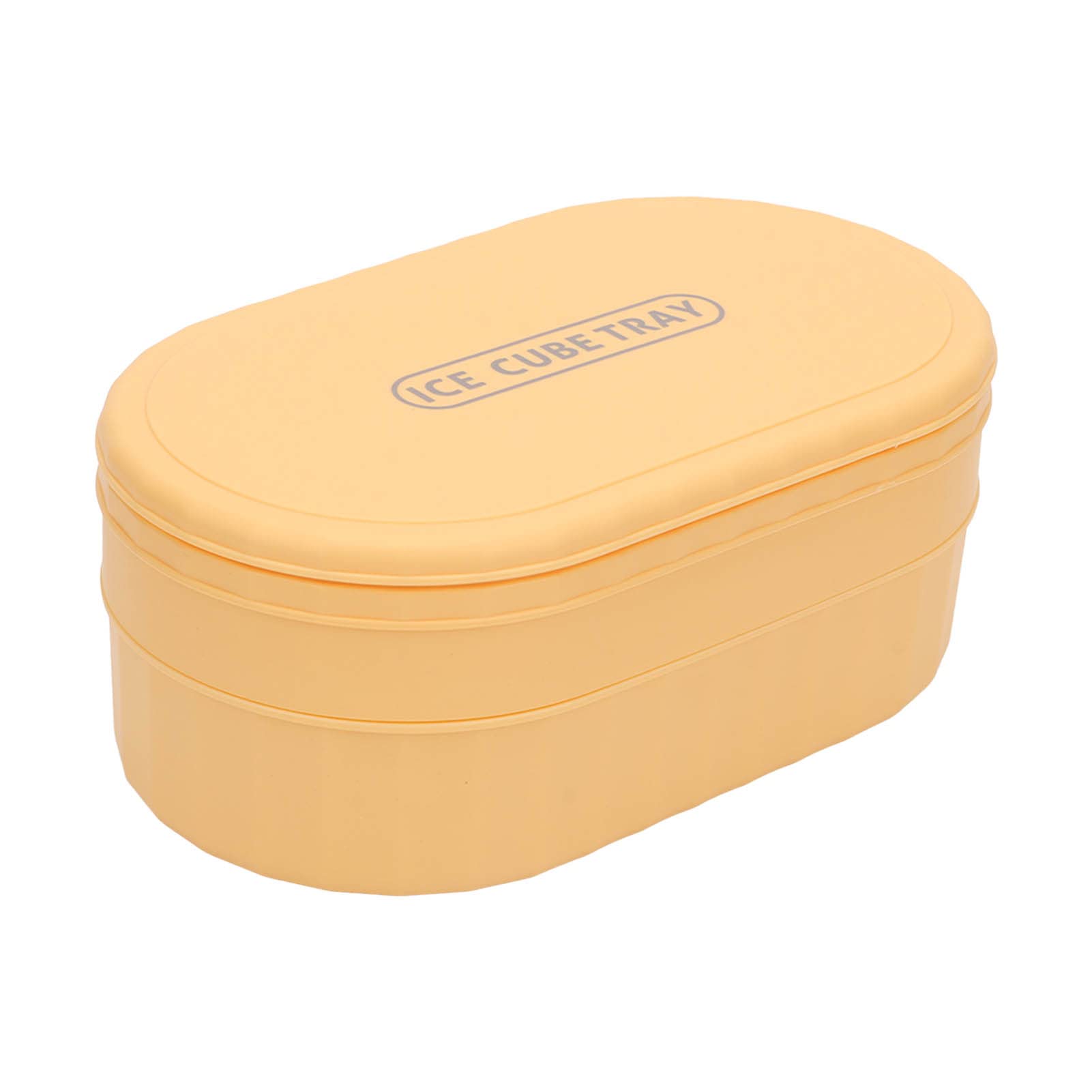 Multifunctional 36-Grid Ice Cube Tray with Dustproof Cover & Free Ice Scoop - Easy to Use, BPA-Free for Freezer (Yellow) - Perfect for Cocktails, Smoothies & Cold Drinks