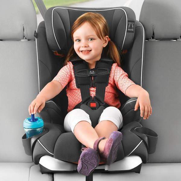 Chicco MyFit Harness + Booster Car Seat - Convertible & Adjustable for Kids 3-10 Years - Gardenia Floral Design - Perfect for Travel & School Drop-offs