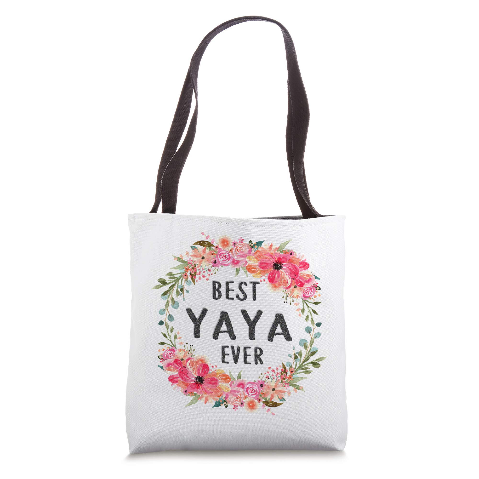 Best Yaya Ever Tote Bag - Premium Canvas Tote for Women, Perfect Gift for Mom & Grandma - Ideal for Shopping, Beach Trips & Daily Use