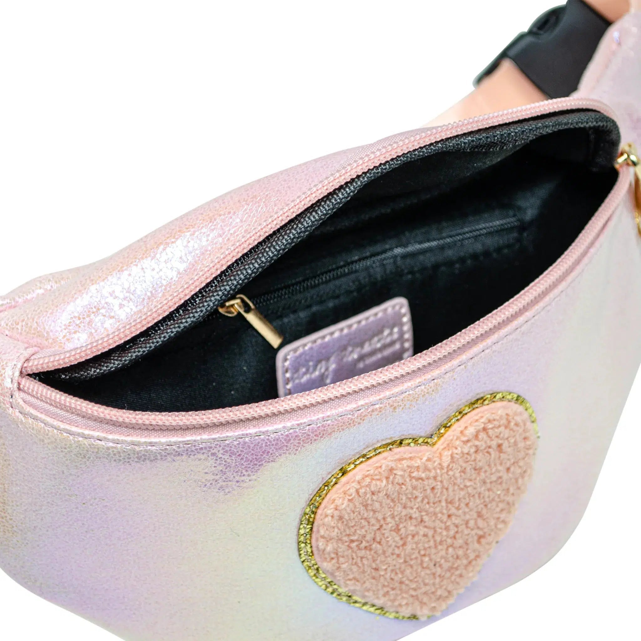 Zomi Gems Women's Sling Bag - Pink Shiny Heart Crossbody Purse for Daily Use, Travel & Shopping | Fashionable Shoulder Bag for Women & Girls
