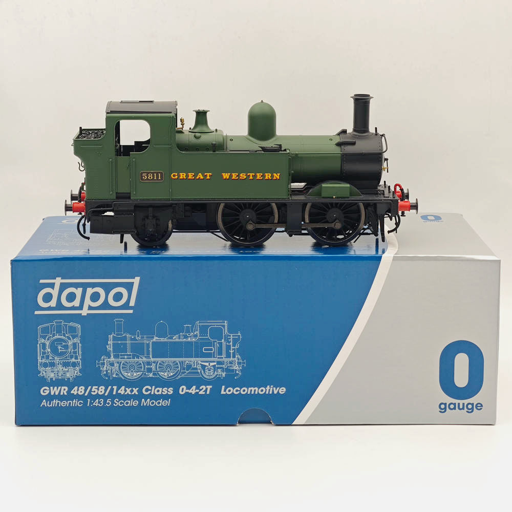 Dapol 7s 006 050 O Gauge 58xx Class Great Western Green 5811 21DCC Model Train Locomotive - Perfect for Collectors & Railway Enthusiasts