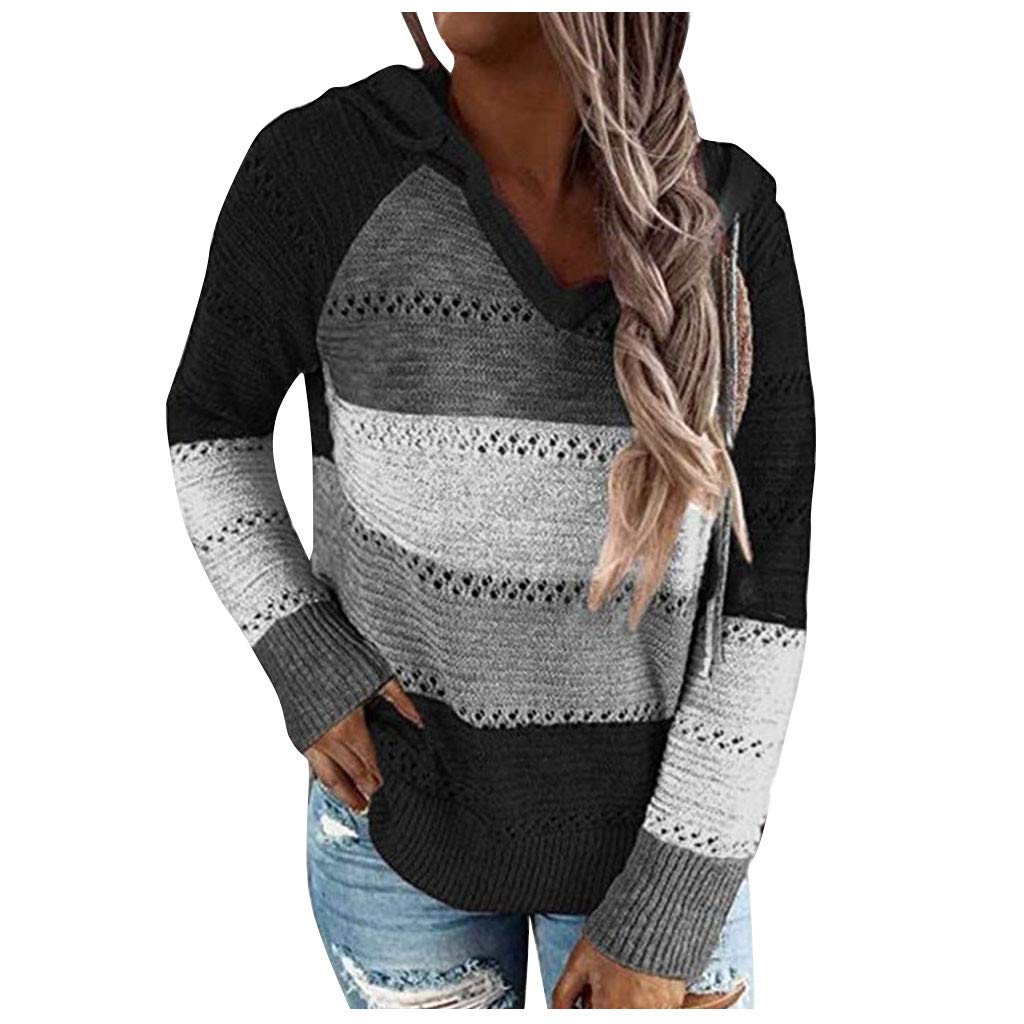 Women's V-Neck Knit Sweater Pullover - Long Sleeve Casual Tops for Fall & Winter | Cozy Office Wear, Date Night Outfits, Layering Essential