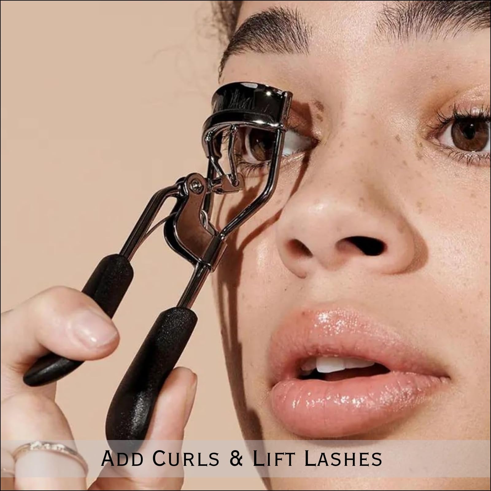 Premium Eyelash Curler for Women - Professional Lash Curling Tool for All Eye Shapes | Creates Perfect Curls & Lifted Lashes (Black) | Ideal for Daily Makeup, Special Occasions & Salon Use
