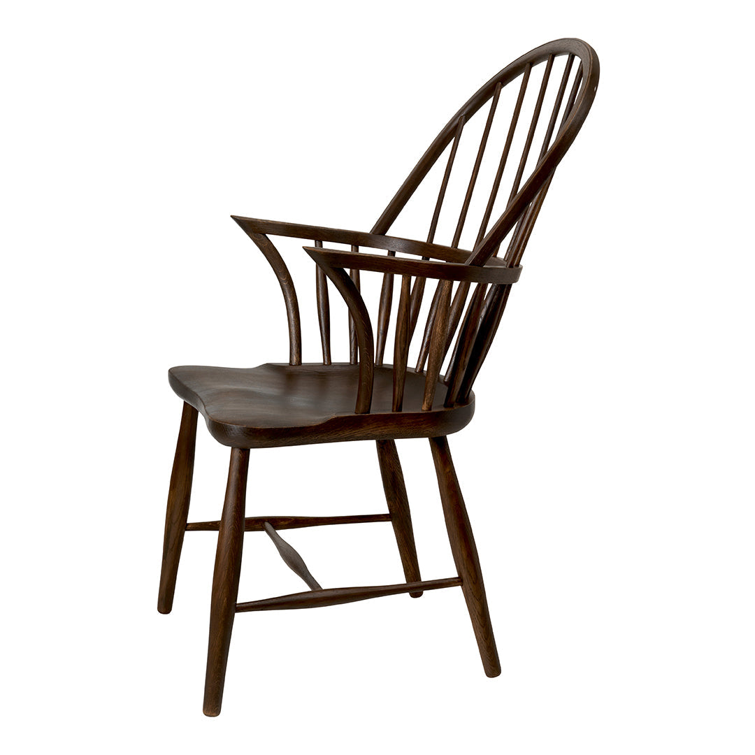 FH38 Windsor Armchair - Solid Wood Dining Chair, Comfortable Kitchen & Office Chair, Handcrafted Traditional Design - Perfect for Dining Rooms, Home Offices & Restaurants