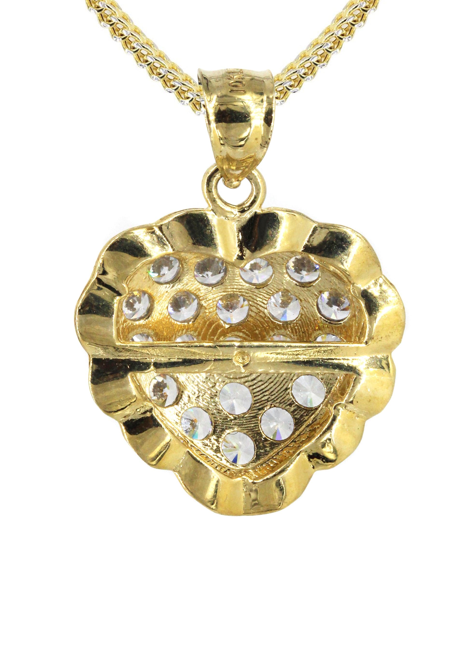 10K Yellow Gold Heart Necklace for Women - 14.1 Grams Solid Gold Pendant with 18 Inch Chain - Perfect for Valentine's Day, Anniversary & Romantic Gifts