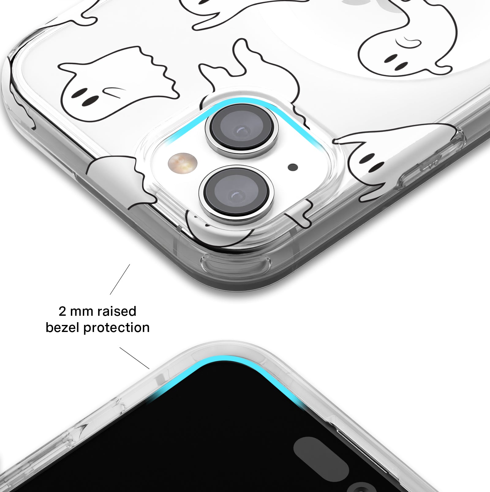 Ghosted Clear iPhone Case - Ultra Slim Protective Cover for iPhone [Model] | Shatterproof & Scratch-Resistant | Perfect for Everyday Use & Travel