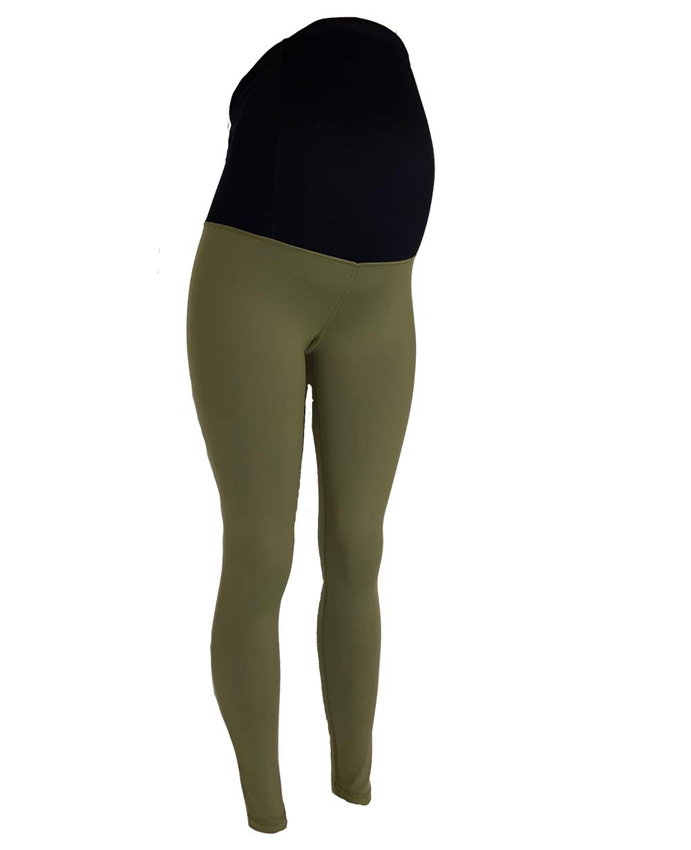 CLOYA Maternity Yoga Pants - Over The Belly Pregnancy Active Leggings for Women, Stretchy & Comfortable Workout Tights - Perfect for Prenatal Exercise, Yoga, Gym and Daily Wear
