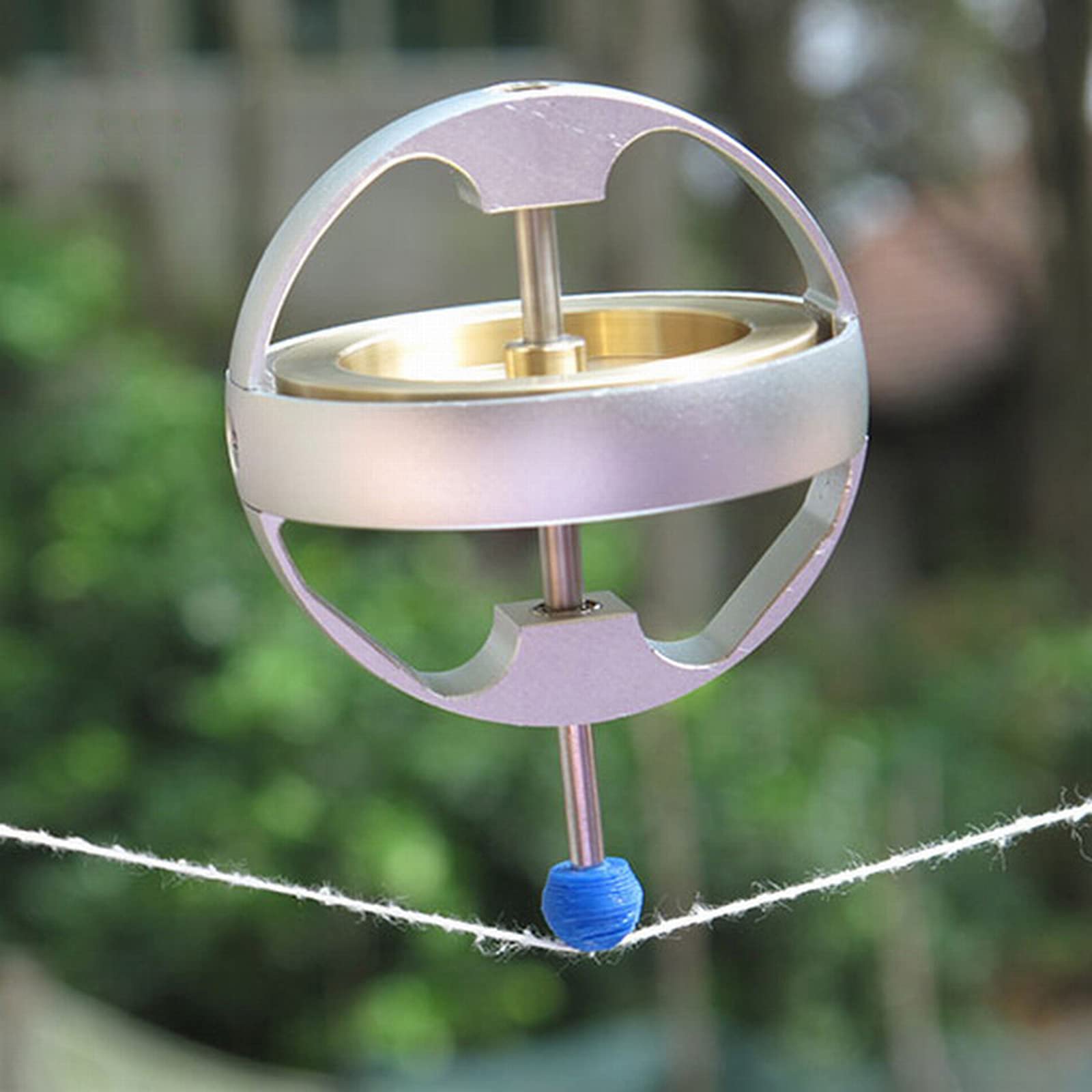 Super Precision Metal Gyroscope with 7500 RPM Quick Start Motor - Boat Stabilizer, Spinning Gyro, Balance Toy for STEM Learning & Stress Relief