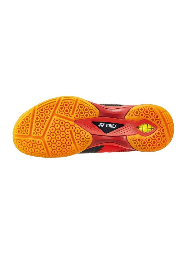 Yonex Power Cushion Eclipsion X2 Unisex Badminton Shoes - Lightweight & Shock Absorbing for Men & Women (Black/Red) | Perfect for Indoor Court Sports, Badminton Tournaments & Casual Wear