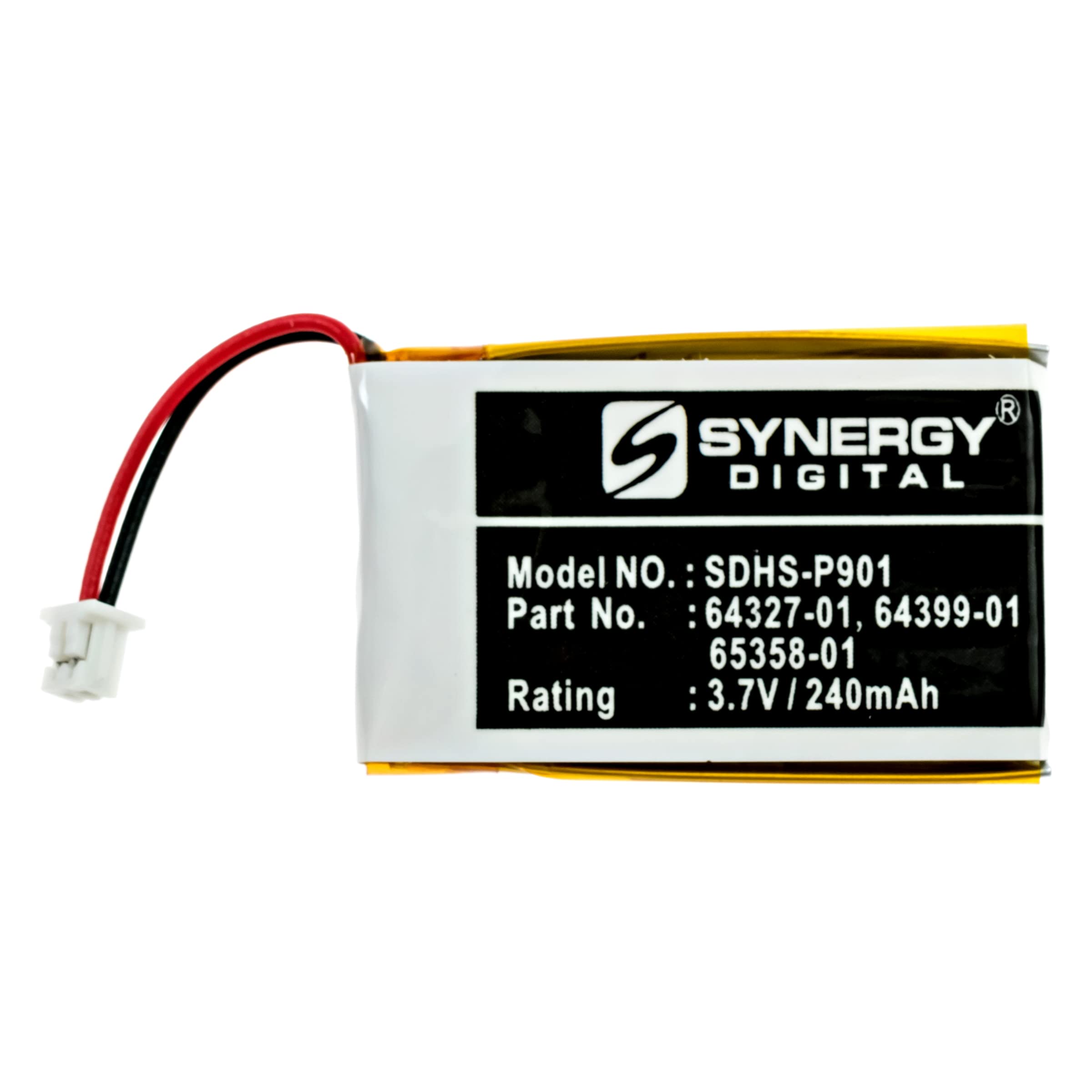 Synergy Digital Cordless Phone Battery - Compatible with Plantronics CS351N (Li-Pol 3.7V 240mAh High Capacity) | Replacement Battery for Office & Home Phone Systems